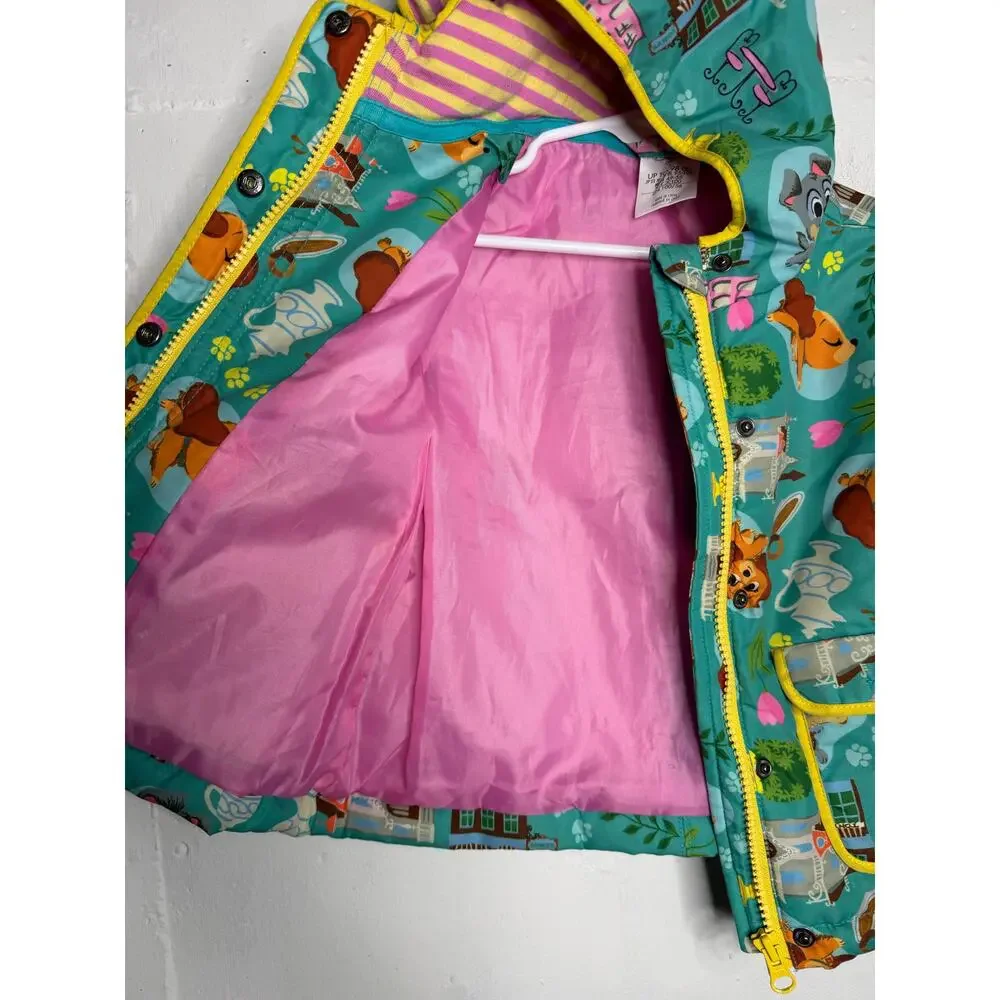 Disney Zip up Hoodie / Jacket Lady and The Tramp Girl's Size 3 Green